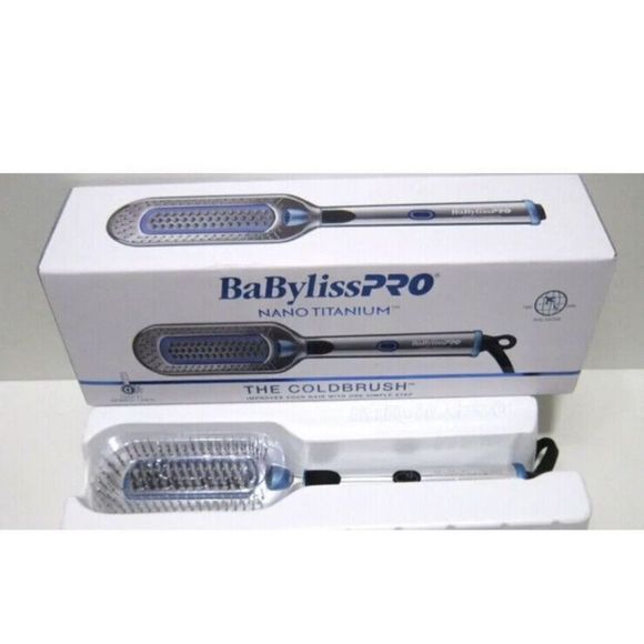 BABYLISS NANO TITANIUM THE COLDBRUSH  FOR HAIR 100%  AUTHENTIC NIB - Picture 3 of 5